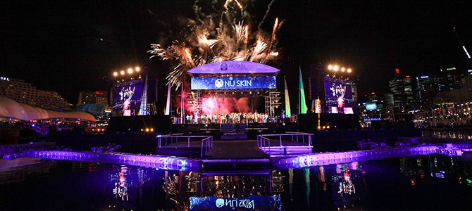 Nu Skin Greater China Australia 2016 Darling Harbor Firework show for Nu Skin success trip celebration in Australia
