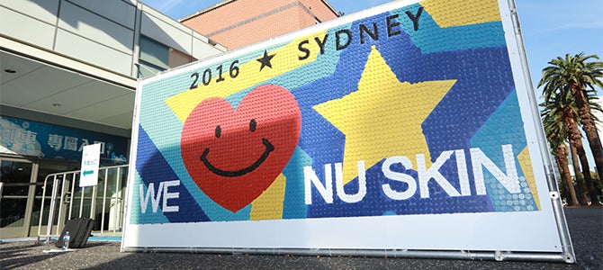 Nu Skin Greater China Australia 2016 Smile Mosaic Nu Skin record breaking smile mosaic